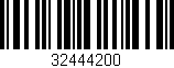 Código de barras (EAN, GTIN, SKU, ISBN): '32444200'