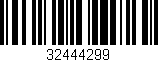 Código de barras (EAN, GTIN, SKU, ISBN): '32444299'