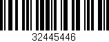 Código de barras (EAN, GTIN, SKU, ISBN): '32445446'