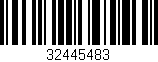 Código de barras (EAN, GTIN, SKU, ISBN): '32445483'