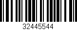 Código de barras (EAN, GTIN, SKU, ISBN): '32445544'