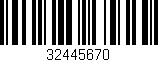 Código de barras (EAN, GTIN, SKU, ISBN): '32445670'