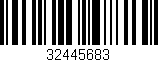 Código de barras (EAN, GTIN, SKU, ISBN): '32445683'