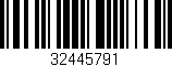 Código de barras (EAN, GTIN, SKU, ISBN): '32445791'