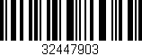 Código de barras (EAN, GTIN, SKU, ISBN): '32447903'