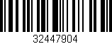 Código de barras (EAN, GTIN, SKU, ISBN): '32447904'