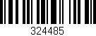 Código de barras (EAN, GTIN, SKU, ISBN): '324485'
