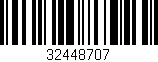 Código de barras (EAN, GTIN, SKU, ISBN): '32448707'