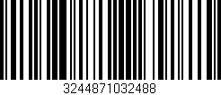 Código de barras (EAN, GTIN, SKU, ISBN): '3244871032488'