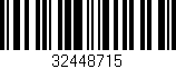 Código de barras (EAN, GTIN, SKU, ISBN): '32448715'