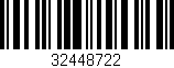 Código de barras (EAN, GTIN, SKU, ISBN): '32448722'