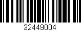 Código de barras (EAN, GTIN, SKU, ISBN): '32449004'