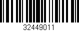 Código de barras (EAN, GTIN, SKU, ISBN): '32449011'