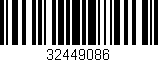 Código de barras (EAN, GTIN, SKU, ISBN): '32449086'