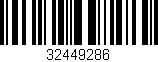 Código de barras (EAN, GTIN, SKU, ISBN): '32449286'
