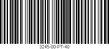 Código de barras (EAN, GTIN, SKU, ISBN): '3245-00-PT-40'