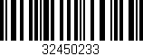 Código de barras (EAN, GTIN, SKU, ISBN): '32450233'