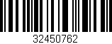 Código de barras (EAN, GTIN, SKU, ISBN): '32450762'
