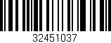 Código de barras (EAN, GTIN, SKU, ISBN): '32451037'