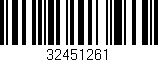 Código de barras (EAN, GTIN, SKU, ISBN): '32451261'