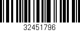 Código de barras (EAN, GTIN, SKU, ISBN): '32451796'