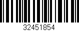 Código de barras (EAN, GTIN, SKU, ISBN): '32451854'