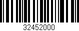 Código de barras (EAN, GTIN, SKU, ISBN): '32452000'