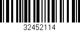 Código de barras (EAN, GTIN, SKU, ISBN): '32452114'