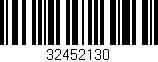 Código de barras (EAN, GTIN, SKU, ISBN): '32452130'