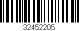 Código de barras (EAN, GTIN, SKU, ISBN): '32452205'