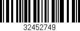 Código de barras (EAN, GTIN, SKU, ISBN): '32452749'