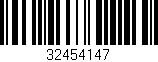 Código de barras (EAN, GTIN, SKU, ISBN): '32454147'