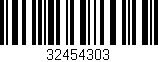 Código de barras (EAN, GTIN, SKU, ISBN): '32454303'