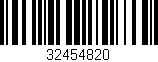 Código de barras (EAN, GTIN, SKU, ISBN): '32454820'