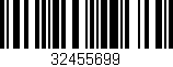 Código de barras (EAN, GTIN, SKU, ISBN): '32455699'