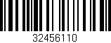 Código de barras (EAN, GTIN, SKU, ISBN): '32456110'