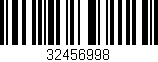 Código de barras (EAN, GTIN, SKU, ISBN): '32456998'