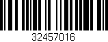 Código de barras (EAN, GTIN, SKU, ISBN): '32457016'