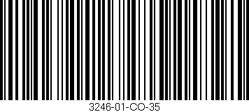 Código de barras (EAN, GTIN, SKU, ISBN): '3246-01-CO-35'