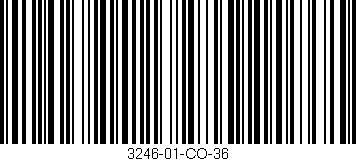 Código de barras (EAN, GTIN, SKU, ISBN): '3246-01-CO-36'