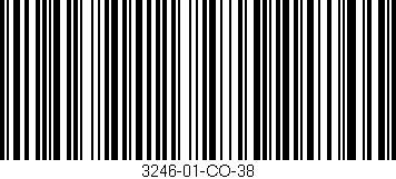 Código de barras (EAN, GTIN, SKU, ISBN): '3246-01-CO-38'