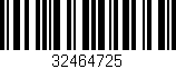 Código de barras (EAN, GTIN, SKU, ISBN): '32464725'