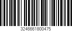 Código de barras (EAN, GTIN, SKU, ISBN): '3246661800475'