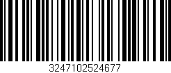 Código de barras (EAN, GTIN, SKU, ISBN): '3247102524677'