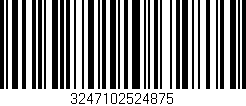 Código de barras (EAN, GTIN, SKU, ISBN): '3247102524875'