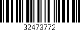 Código de barras (EAN, GTIN, SKU, ISBN): '32473772'