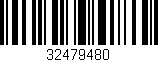 Código de barras (EAN, GTIN, SKU, ISBN): '32479480'