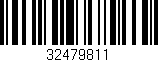 Código de barras (EAN, GTIN, SKU, ISBN): '32479811'