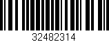 Código de barras (EAN, GTIN, SKU, ISBN): '32482314'