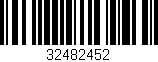 Código de barras (EAN, GTIN, SKU, ISBN): '32482452'